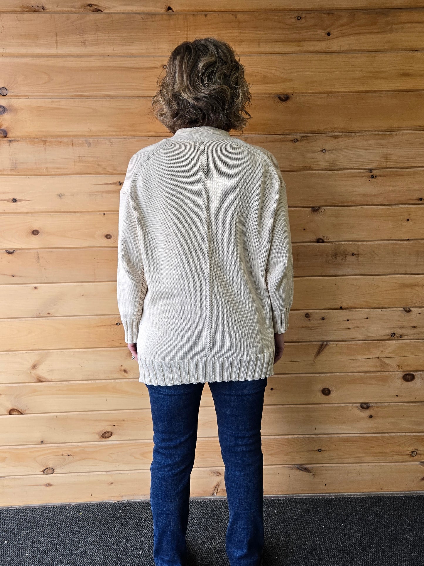 Shannon Passero Rockstar Cardigan w/o Vintage Tee Patch Cream 100-5518