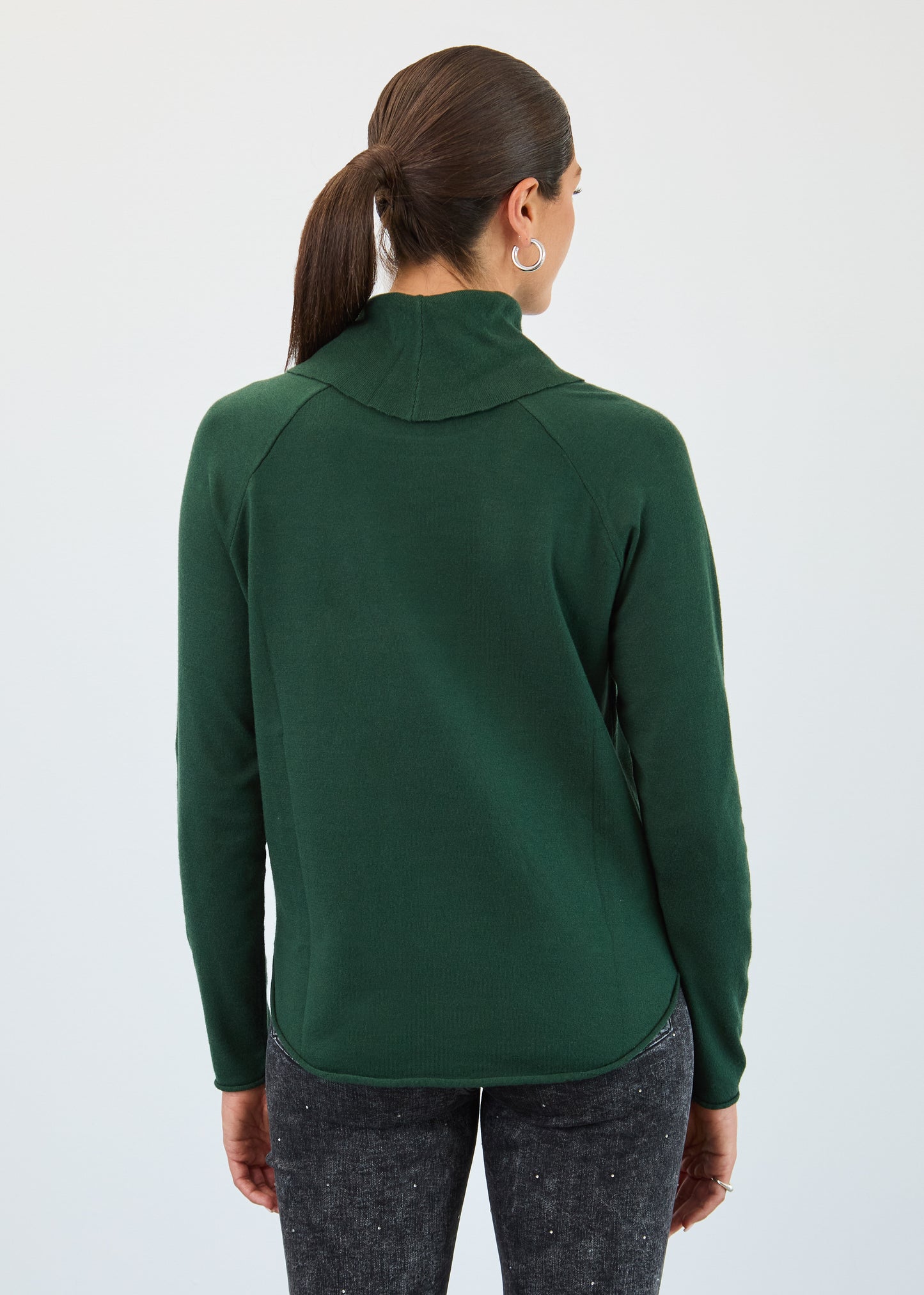 FDJ Cowl Neck Sweater Dark Spruce 1492212