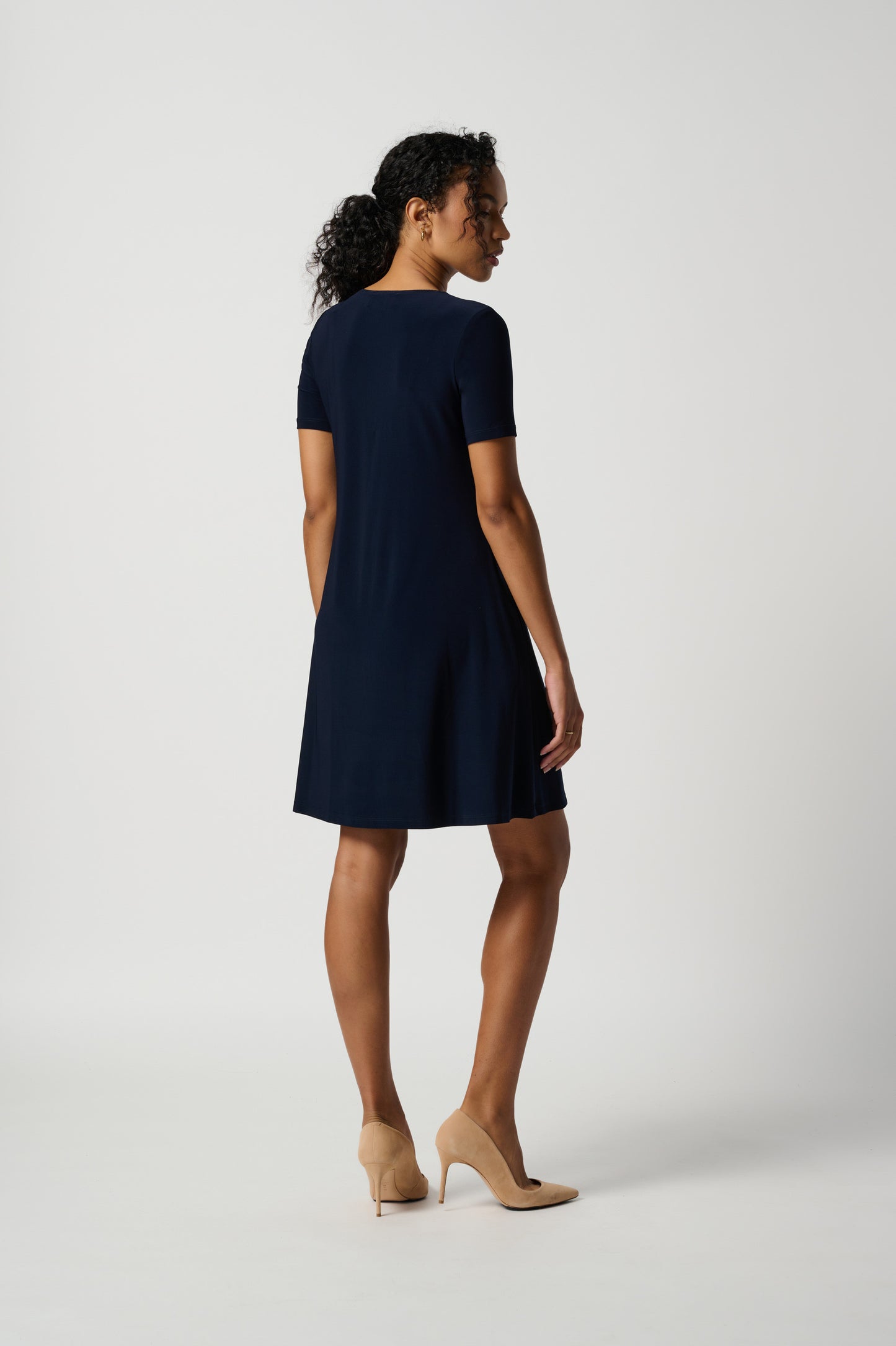 Joseph Ribkoff Classic A-Line Dress Midnight Blue 202130NOS