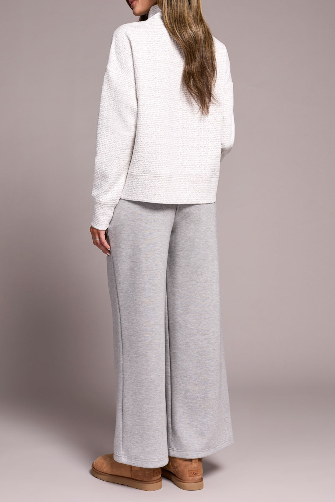 Tribal L/S Funnel Neck Top H. Frostgrey 22400-8240-3131
