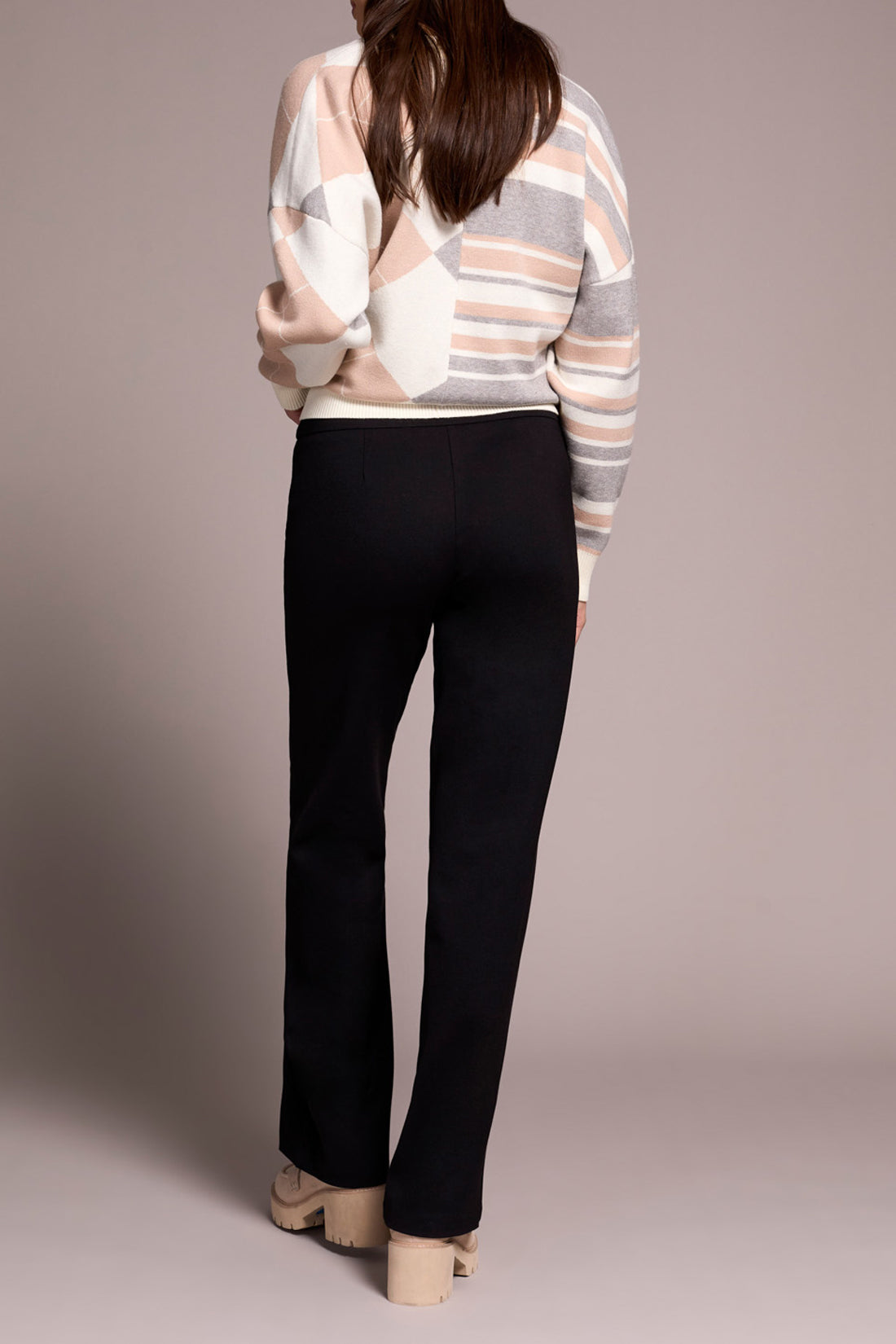 Tribal Pull-On Pant w/ Pin Tucks Black 22430-7026-0002