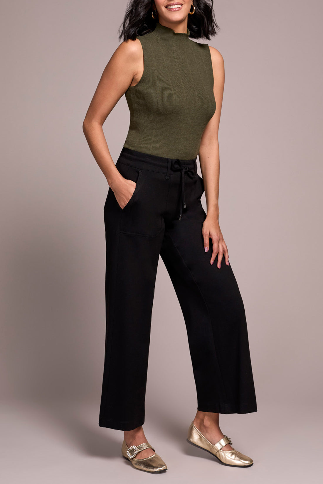 Tribal Pull-On Pant w/ Pockets & Drawcord Black 22610-8086-0002