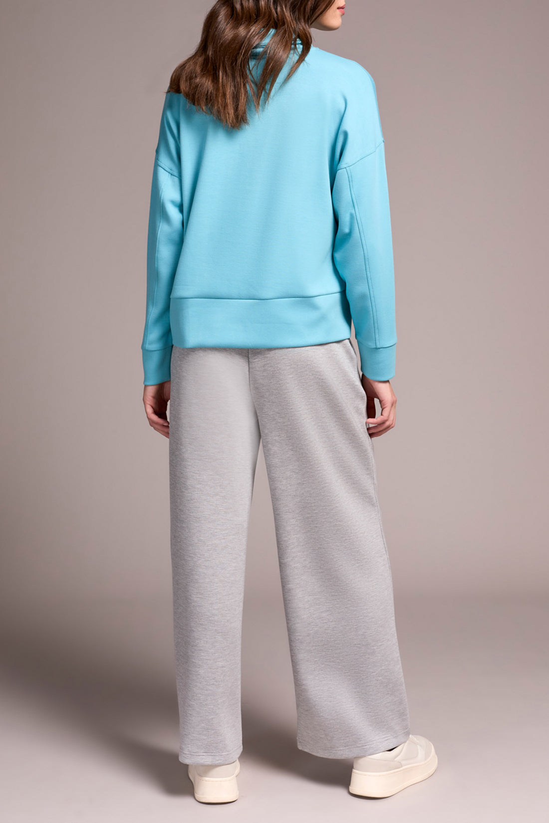 Tribal L/S Funnel Neck Top MistBlue 22750-3390-3270