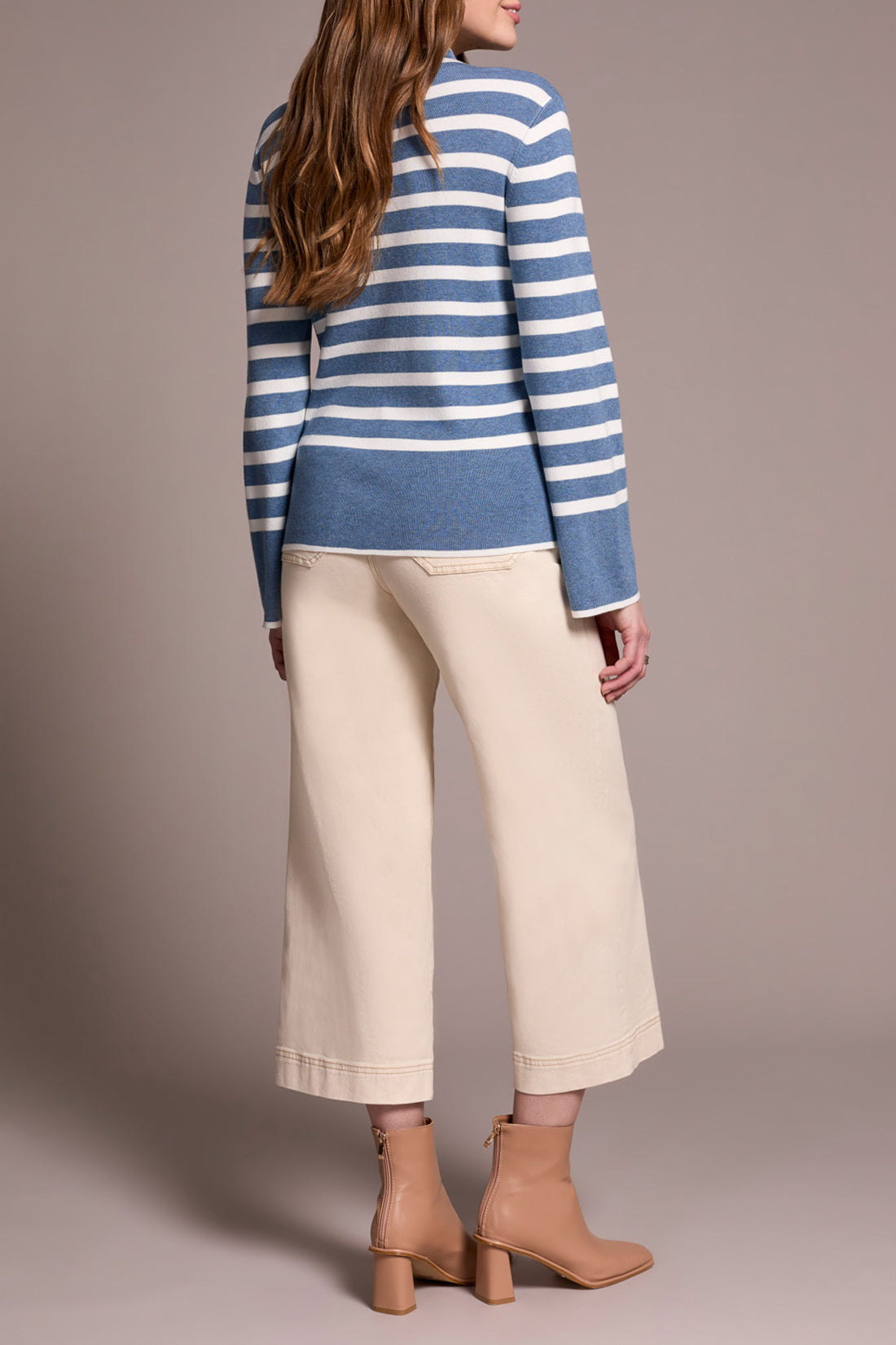 Tribal L/S Funnel Neck Sweater H. Slate 22890-835-167A