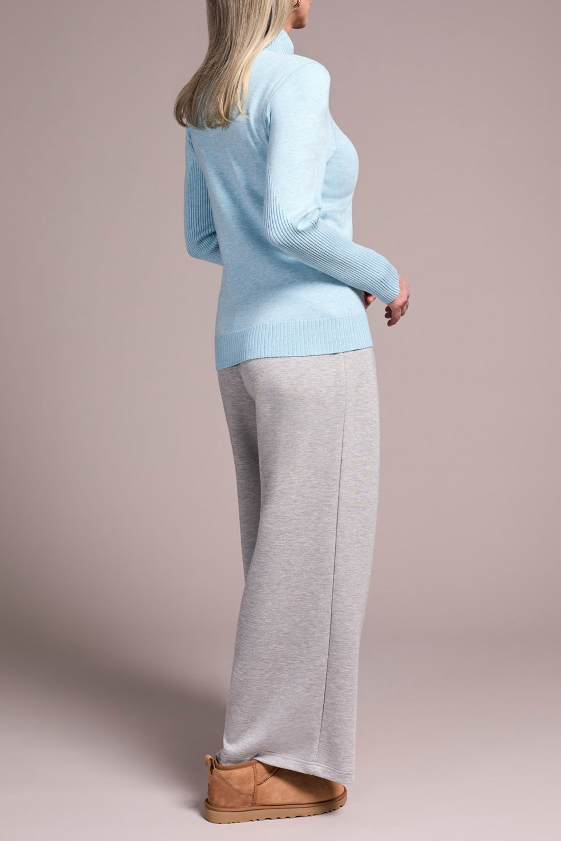 Tribal L/S Turtle Neck Sweater H. Aqua 22920-835-3318
