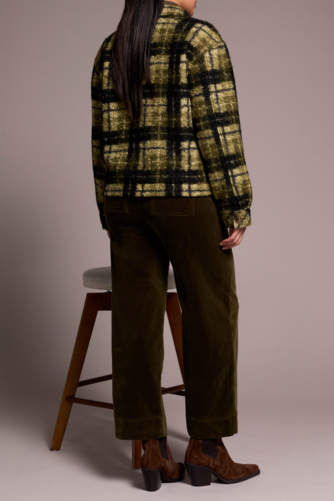 Tribal L/S Button Front Jacket w/Lining Ivy 23700-8350-3266