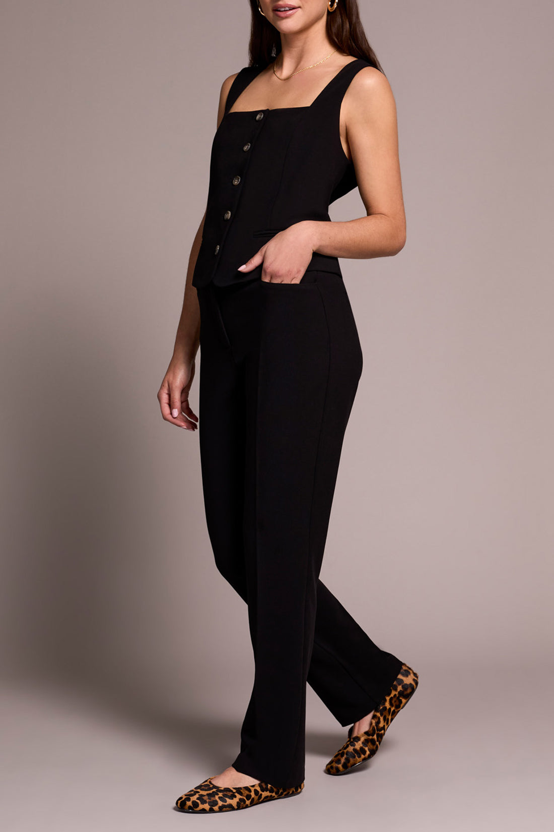 Tribal Fly Front Trouser Black 24000-8150-0002
