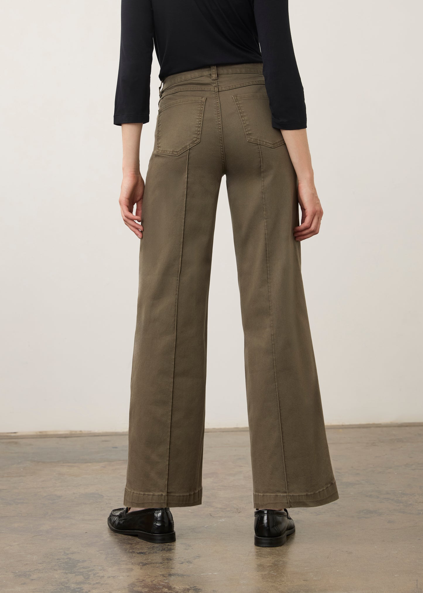 FDJ Olivia Wide Leg Pants Olive 2447511