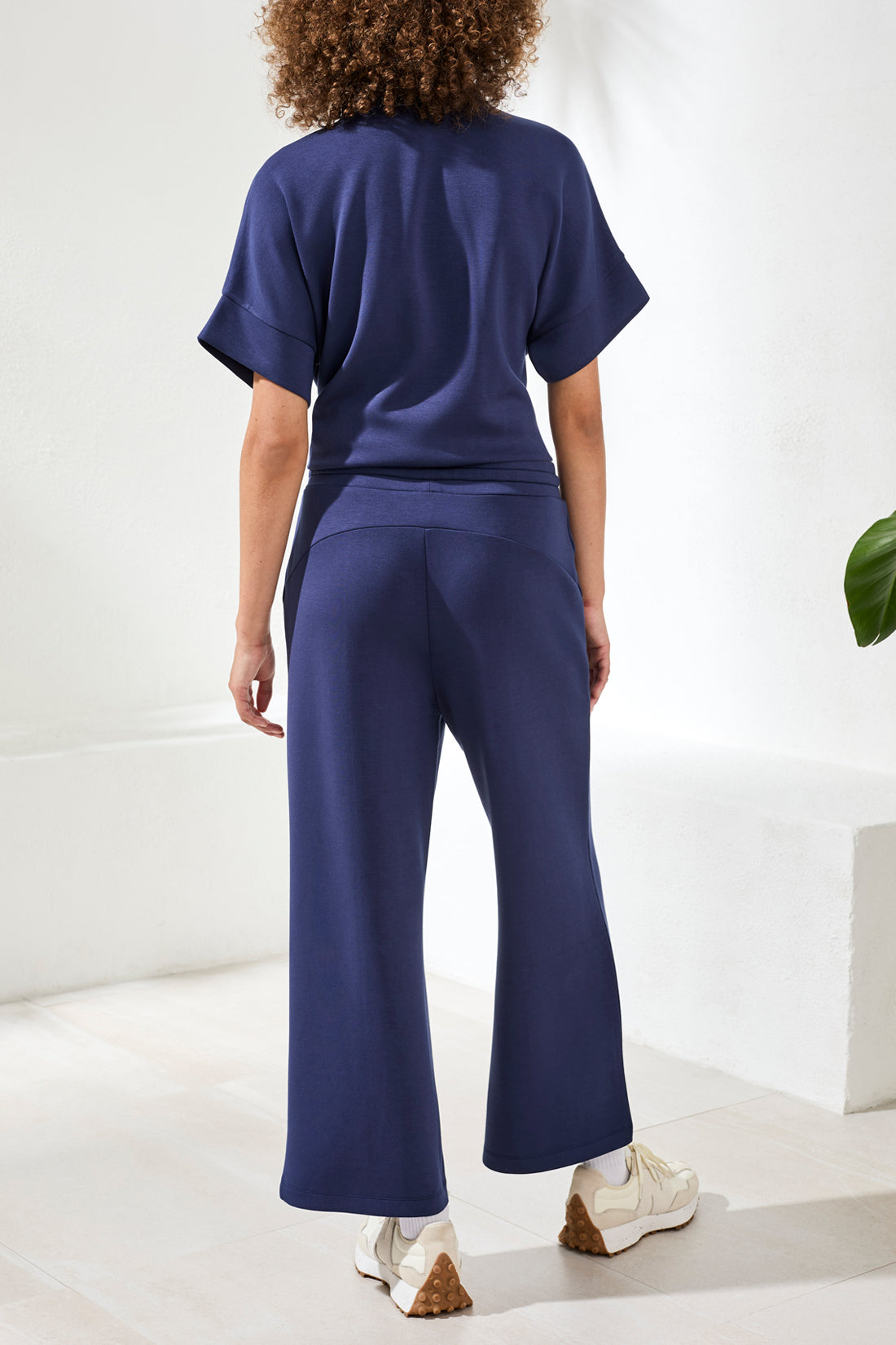 Tribal Pull On Capri w/Drawcord Jet Blue 24470-3390-3068