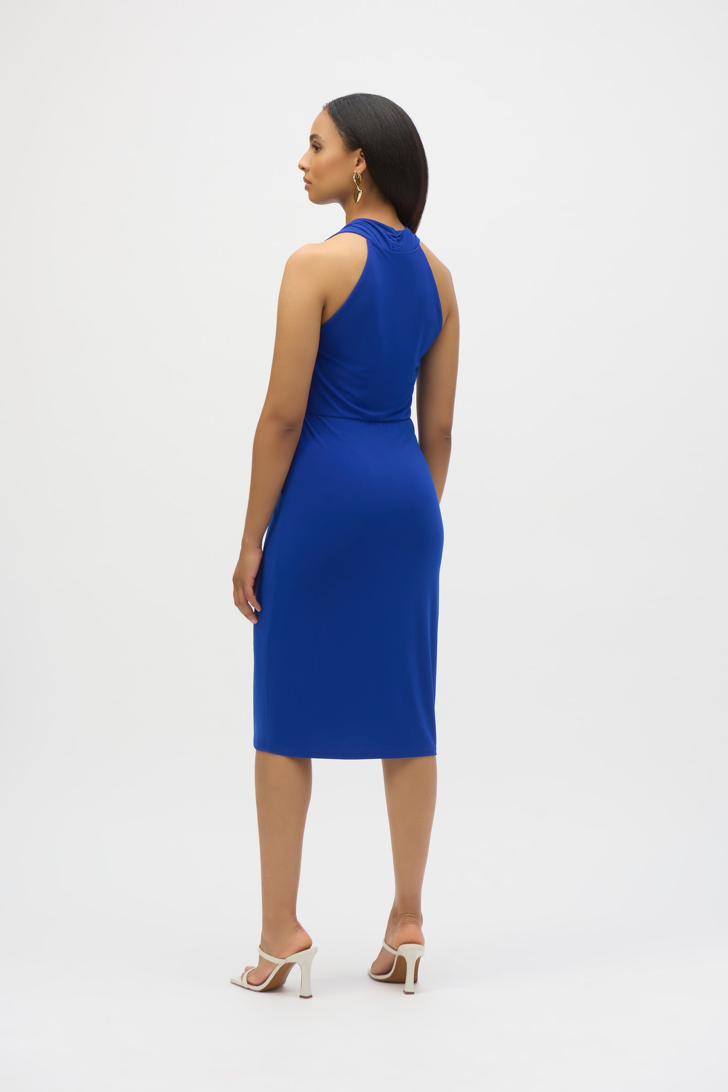 Joseph Ribkoff Halter Sheath Dress Royal Sapphire 252161