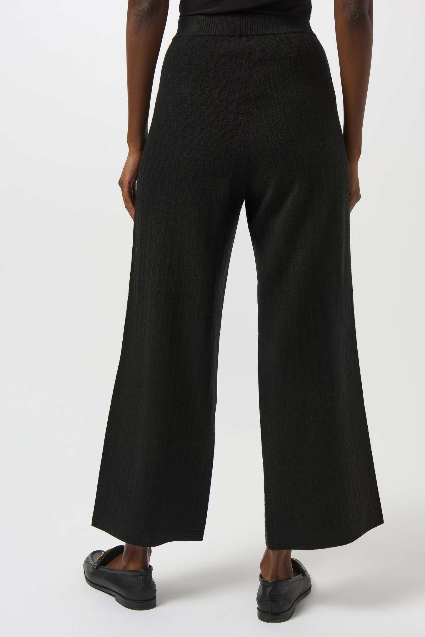 Joseph Ribkoff Sweater Knit Straight Leg Pants Black 253984