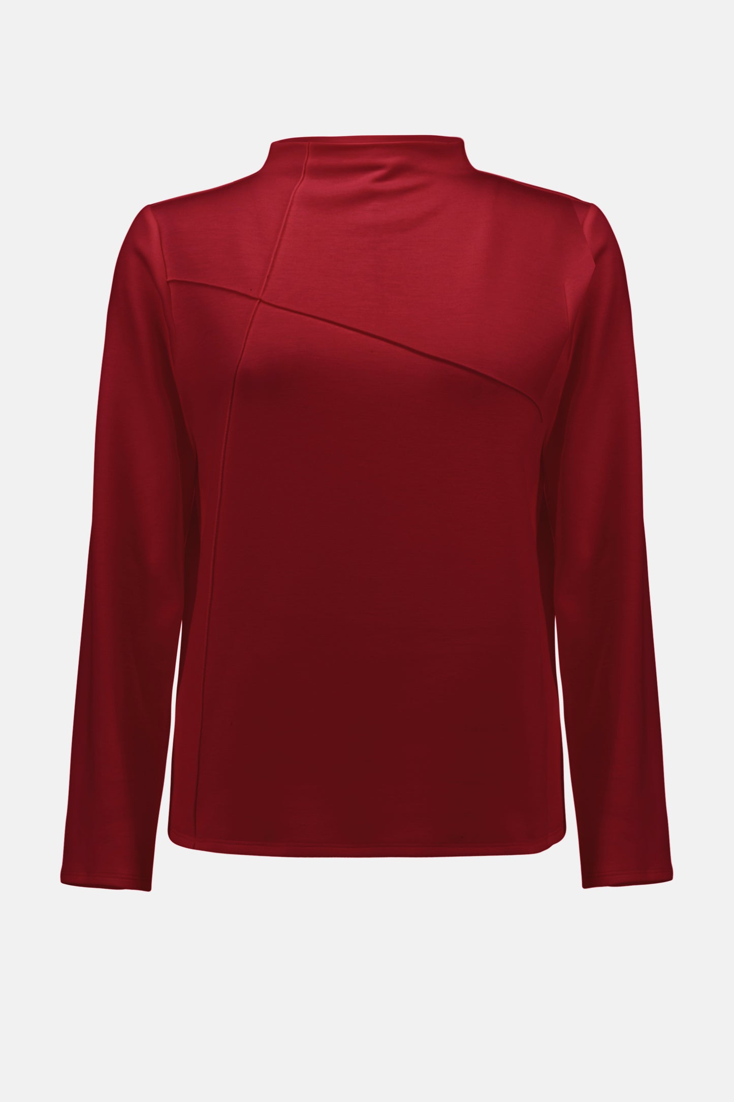 Joseph Ribkoff Scuba Jersey Straight Top Deep Cherry 254034