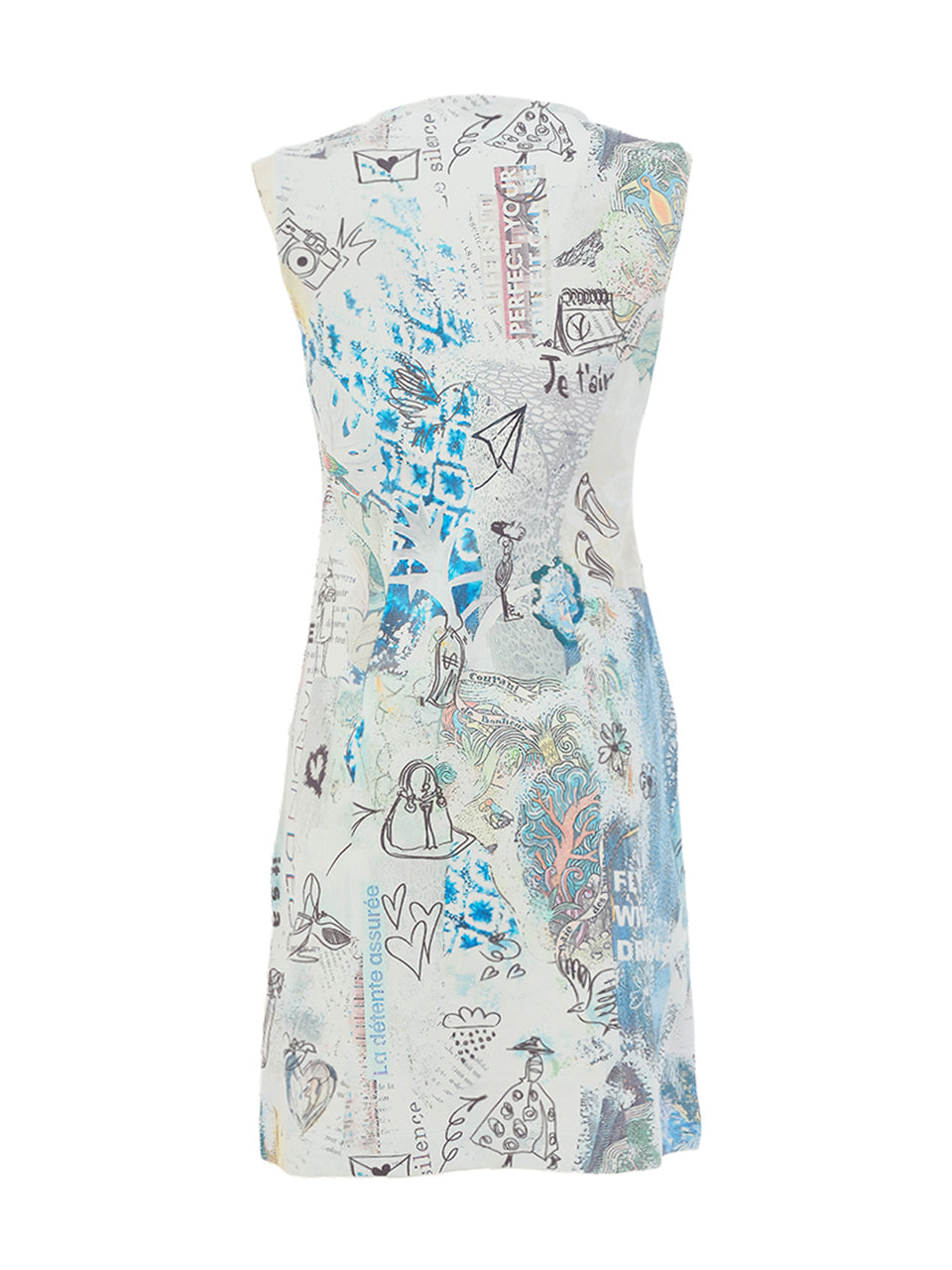 Dolcezza Sleeveless Dress w/Zipper Front "Collage #46" 26733