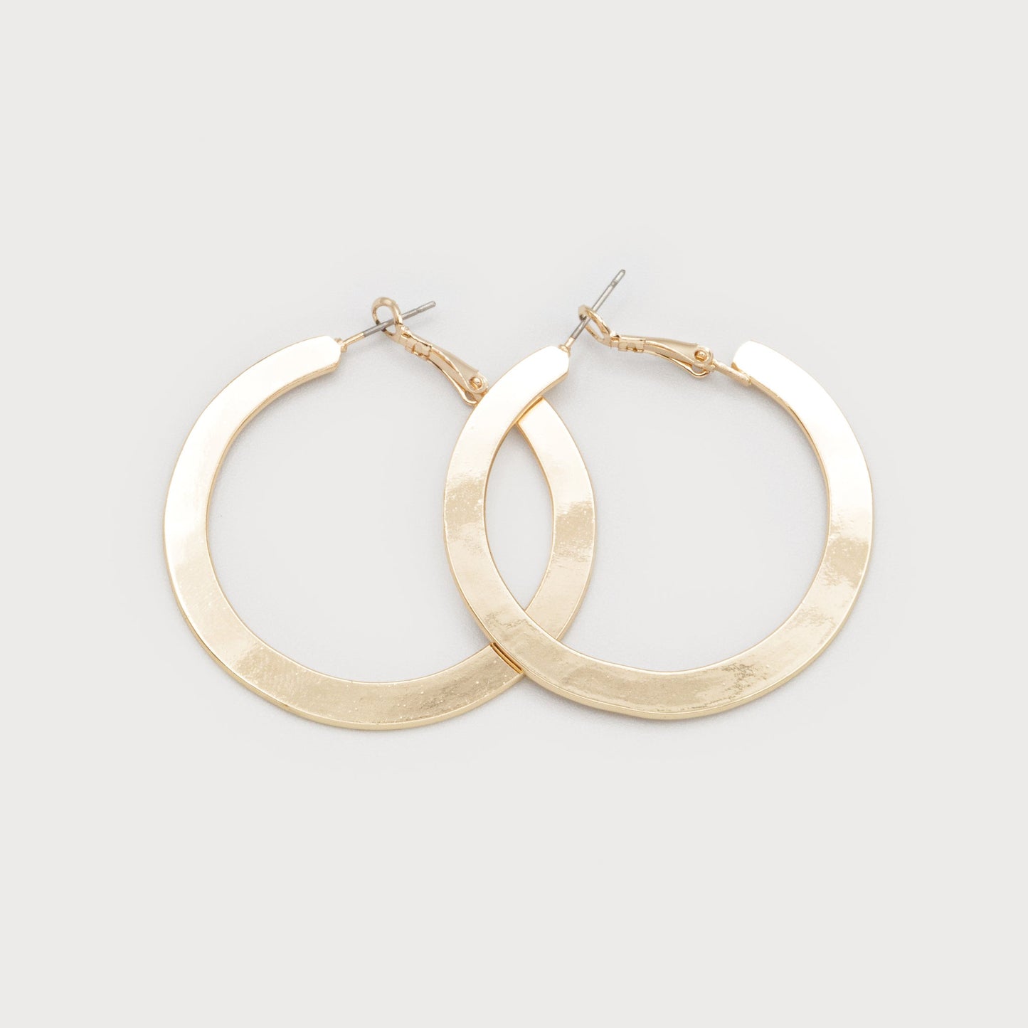 Caracol Flat Hoops 2693-GLD
