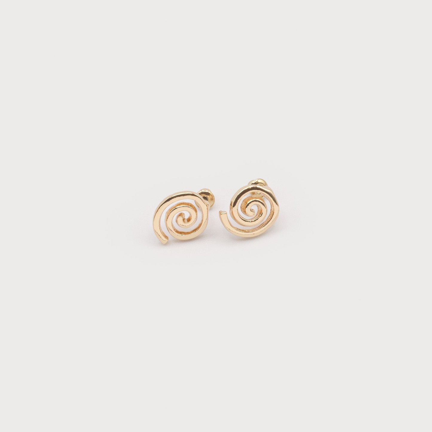 Caracol Swirled Earrings 2721-GLD