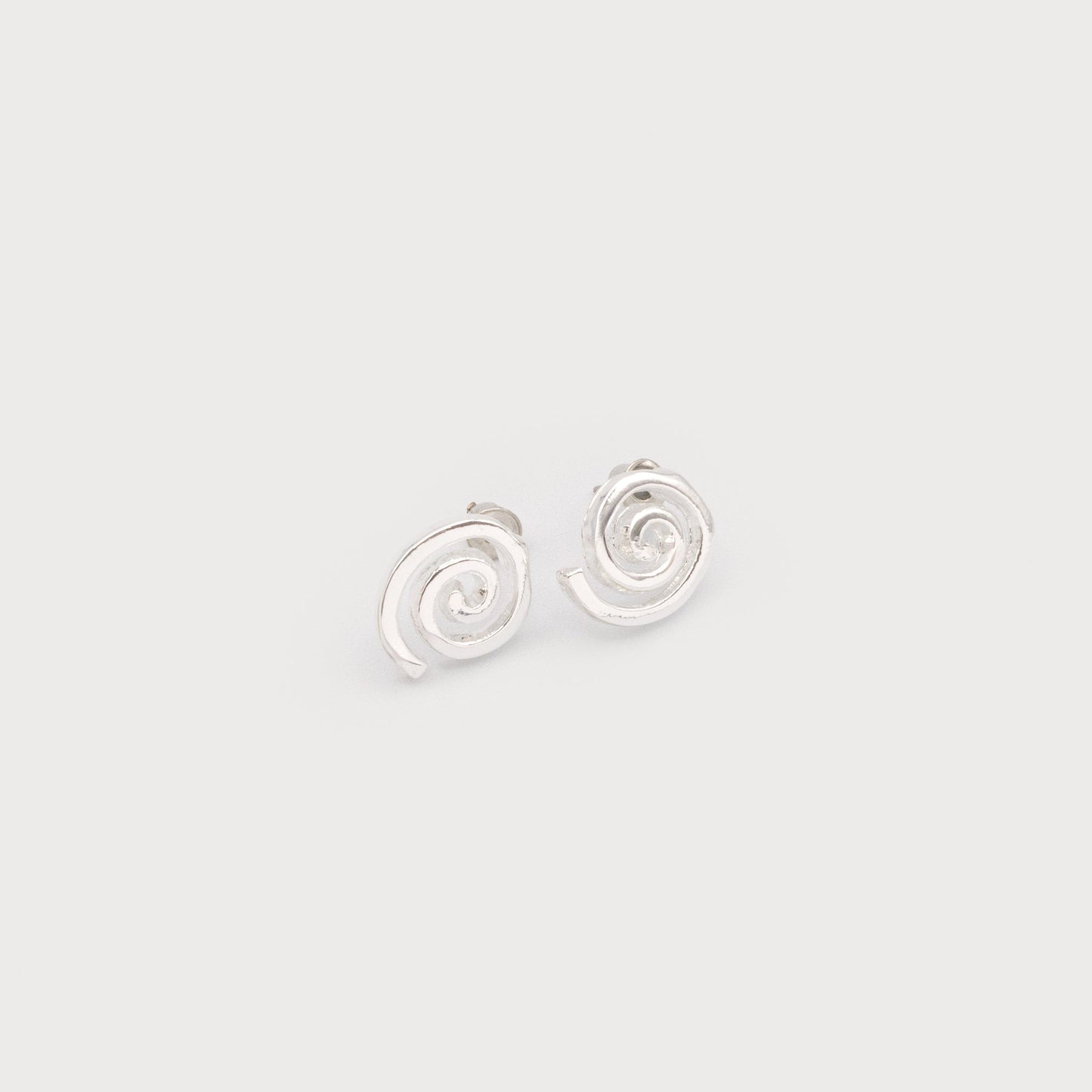 Caracol Swirled Earrings 2721-SLV