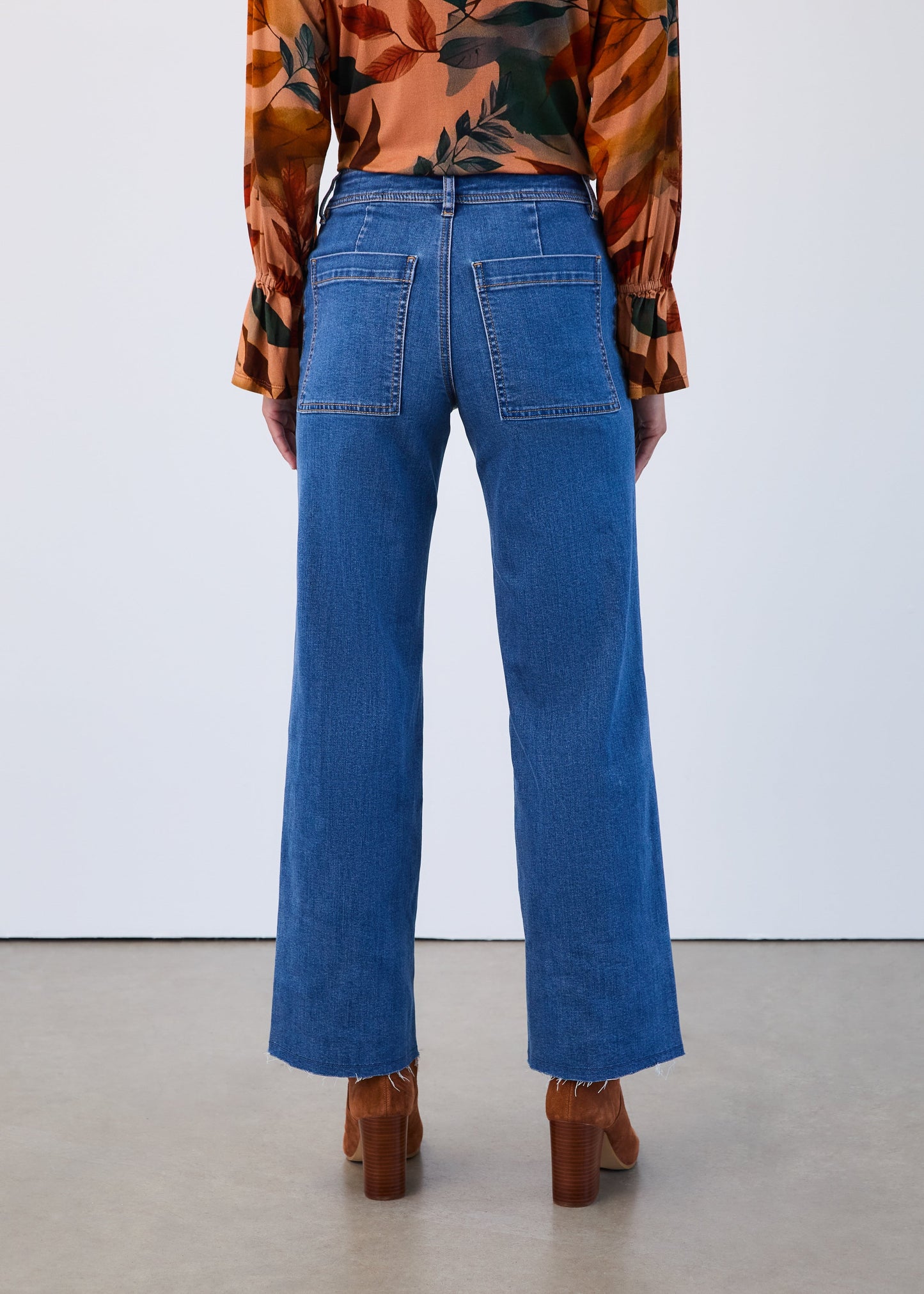 FDJ Olivia Wide Leg Denim Medium Wash 2741799