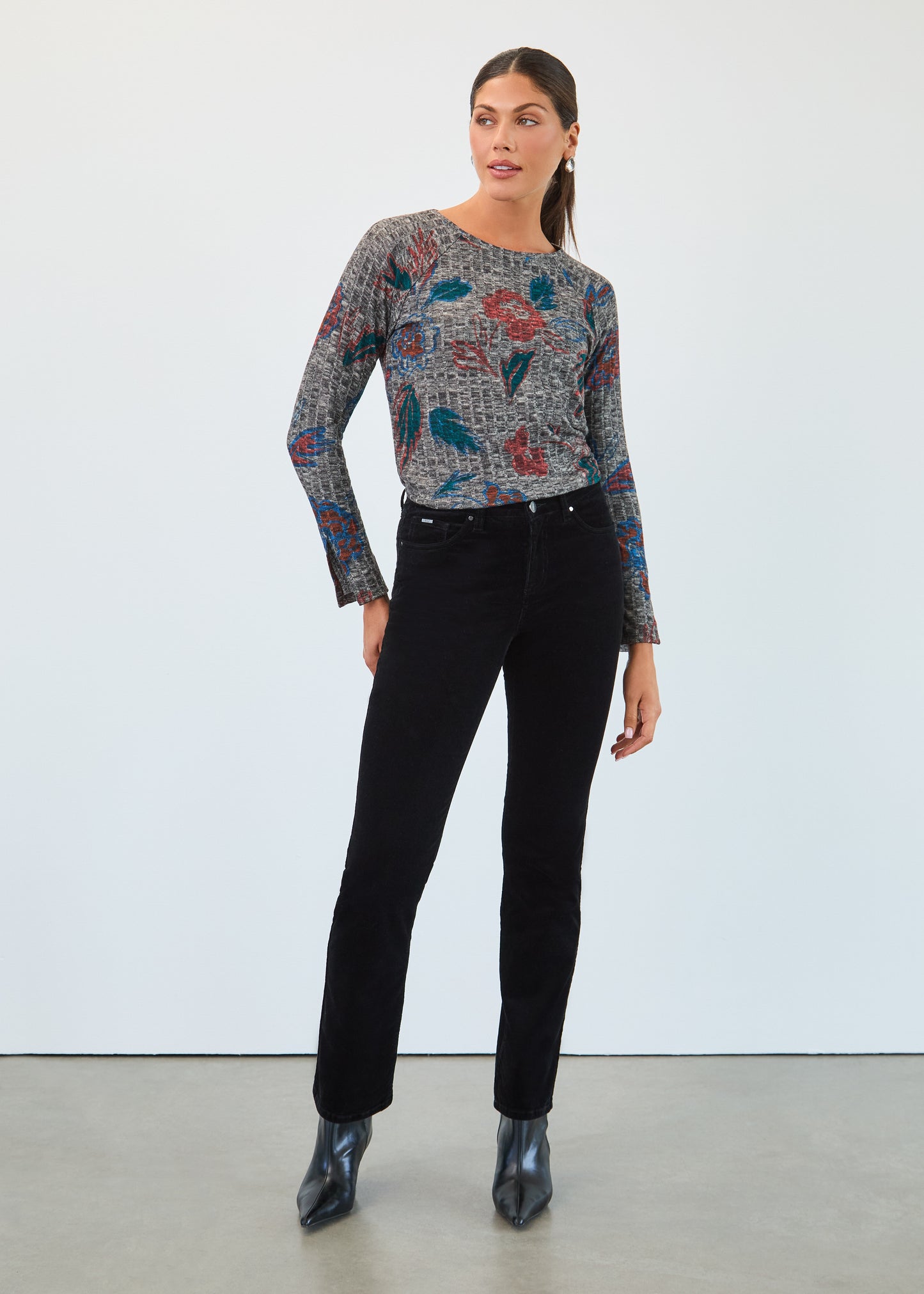 FDJ Olivia Bootleg Corduroy Pant Black 2812491