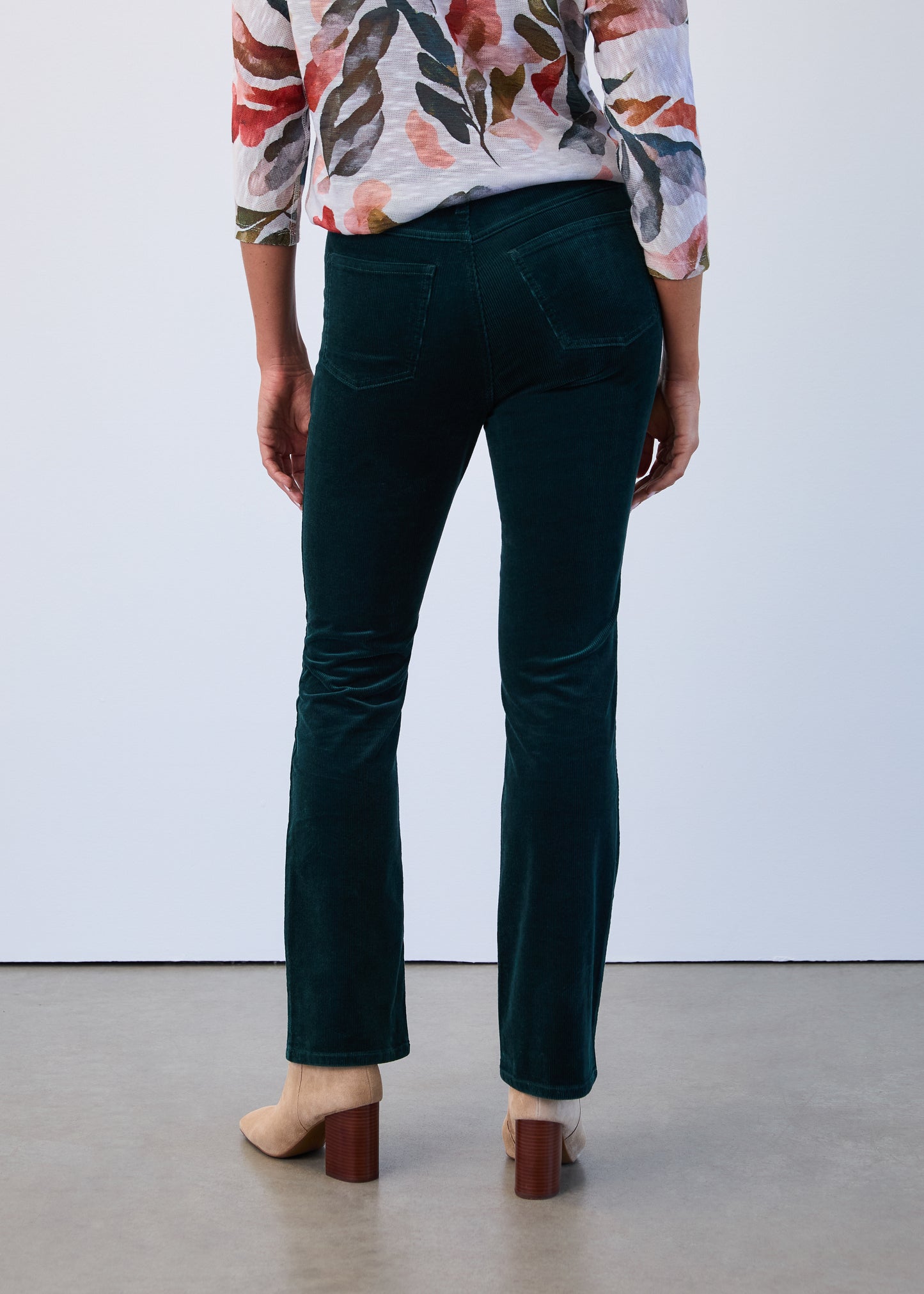 FDJ Olivia Bootleg Corduroy Pant Spruce 2812491