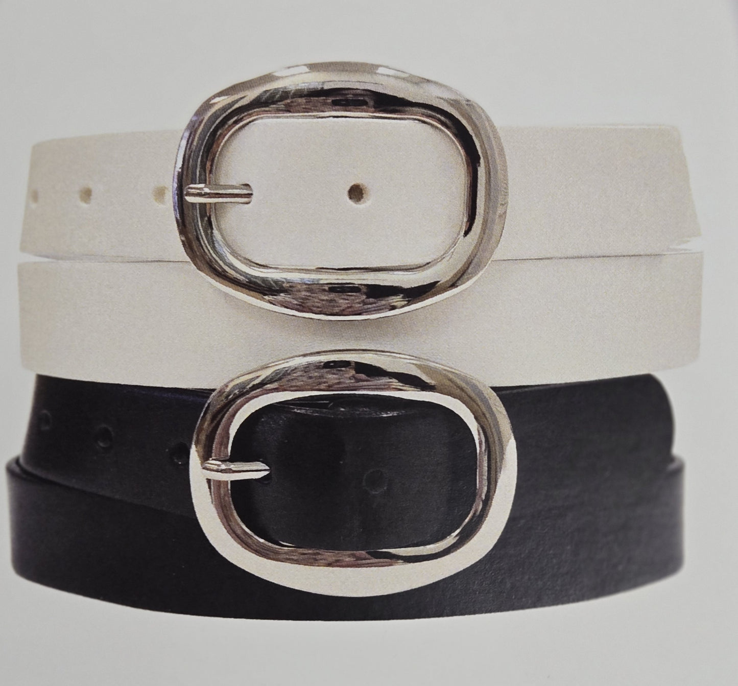 Medike Landes Leather Belt White 30350