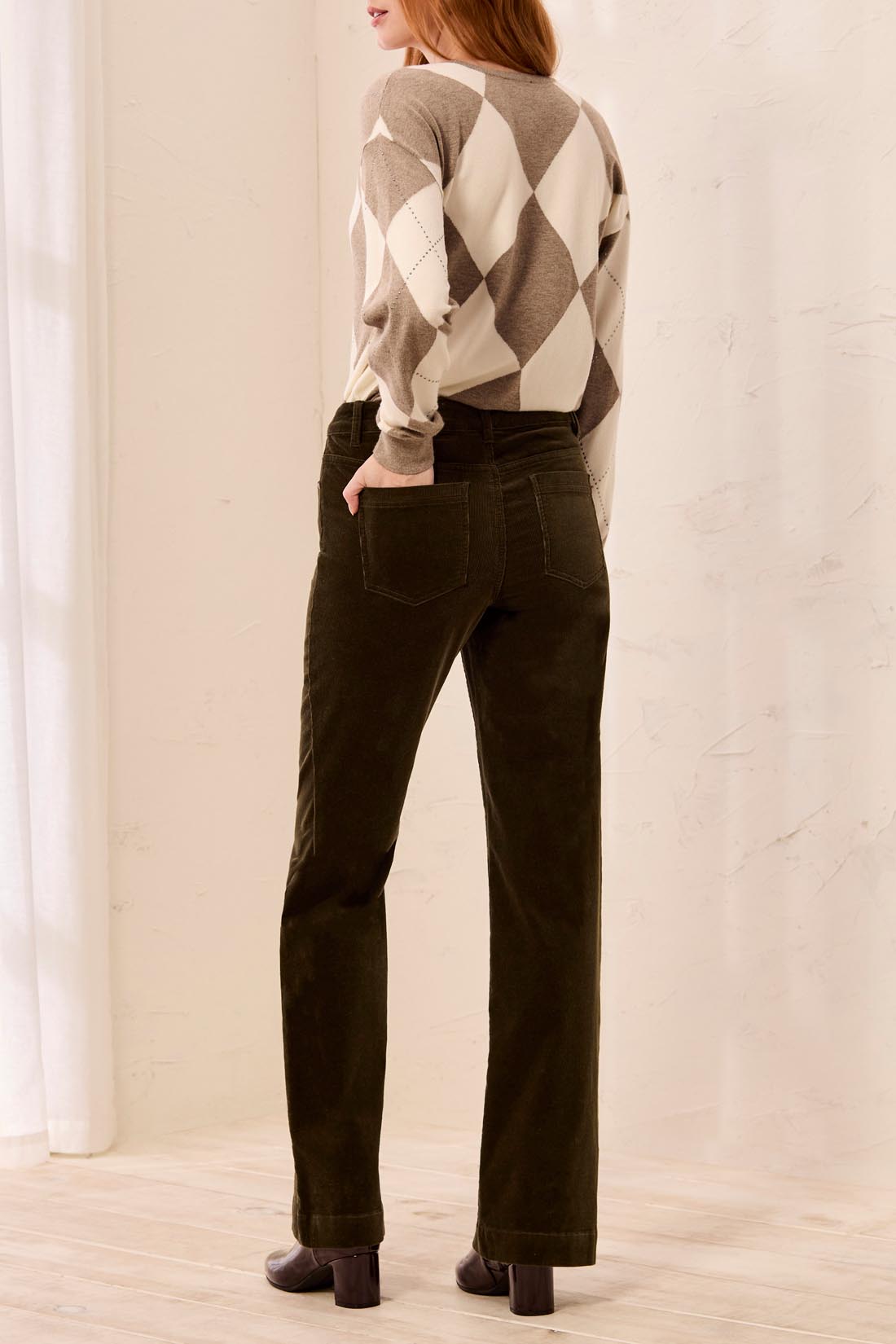 Tribal Fly Front 5 Pocket Pant Basil 31670-3779-1218