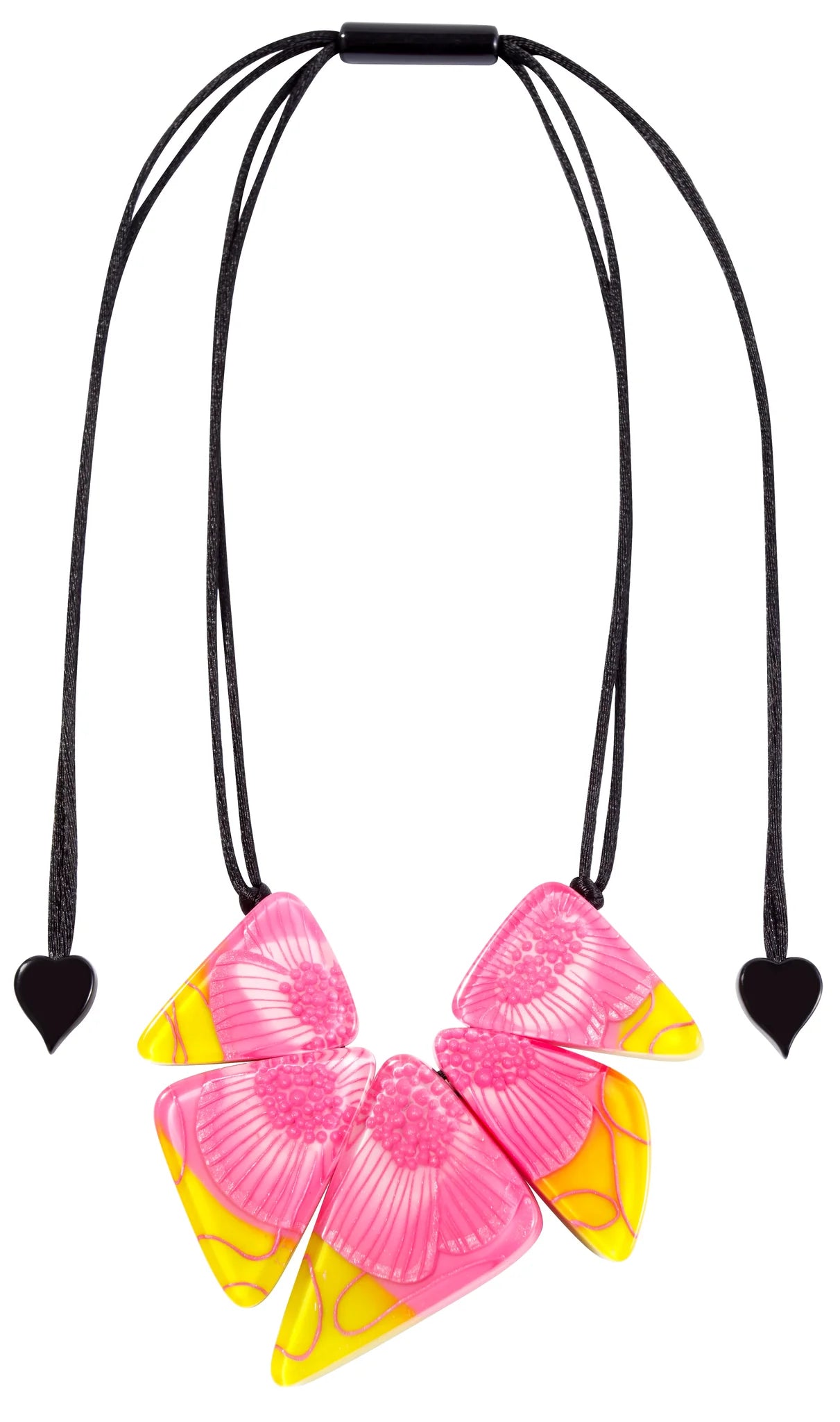 Zsiska Prim Flora 5-Bead Necklace Pink 3200102FPINQ05