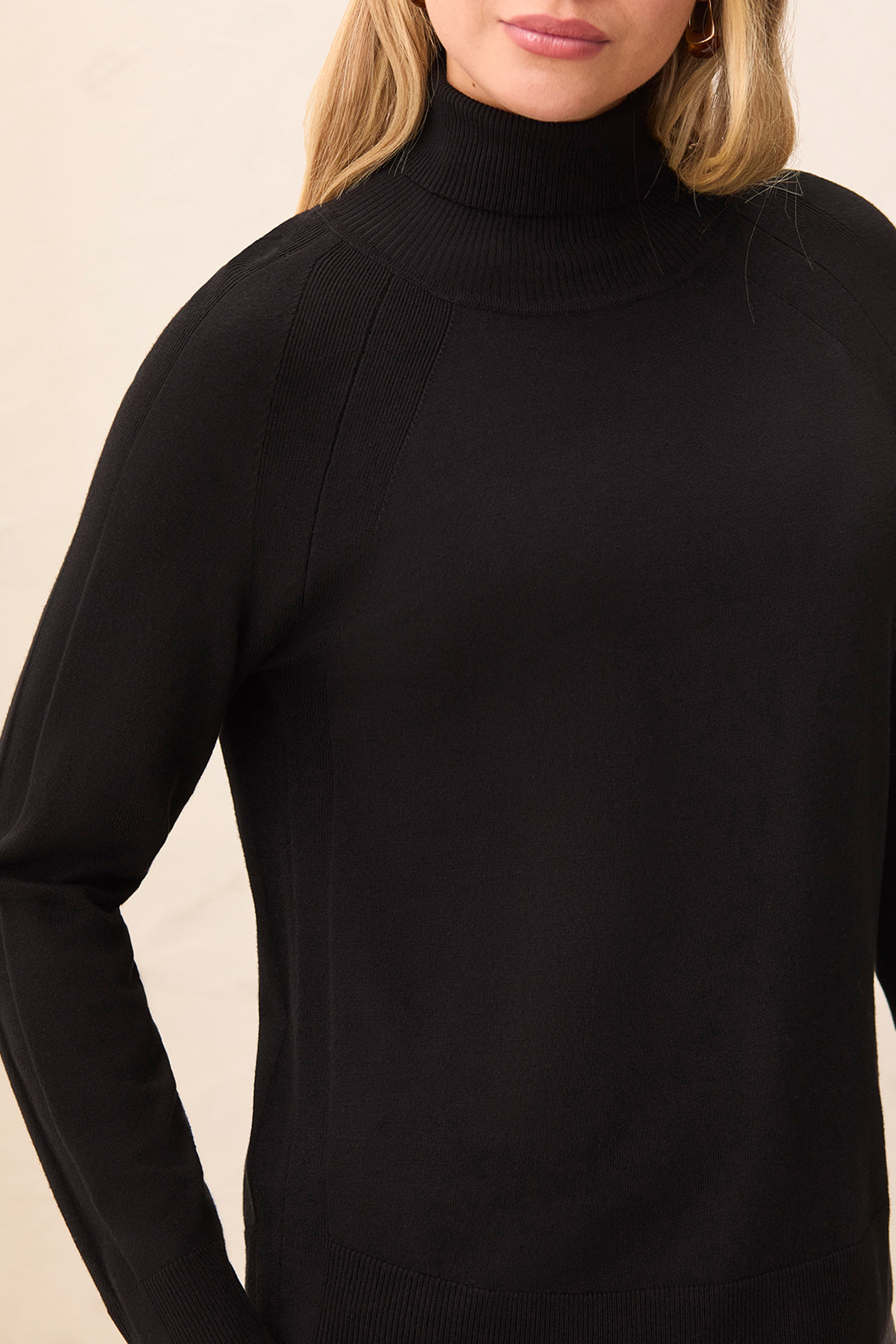 Tribal L/S Turtleneck Sweater Black 32100-8477-0002