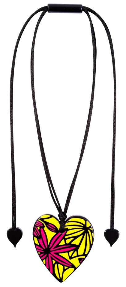 Zsiska Prima Large Floral Heart Pink 3400204NPINQ00