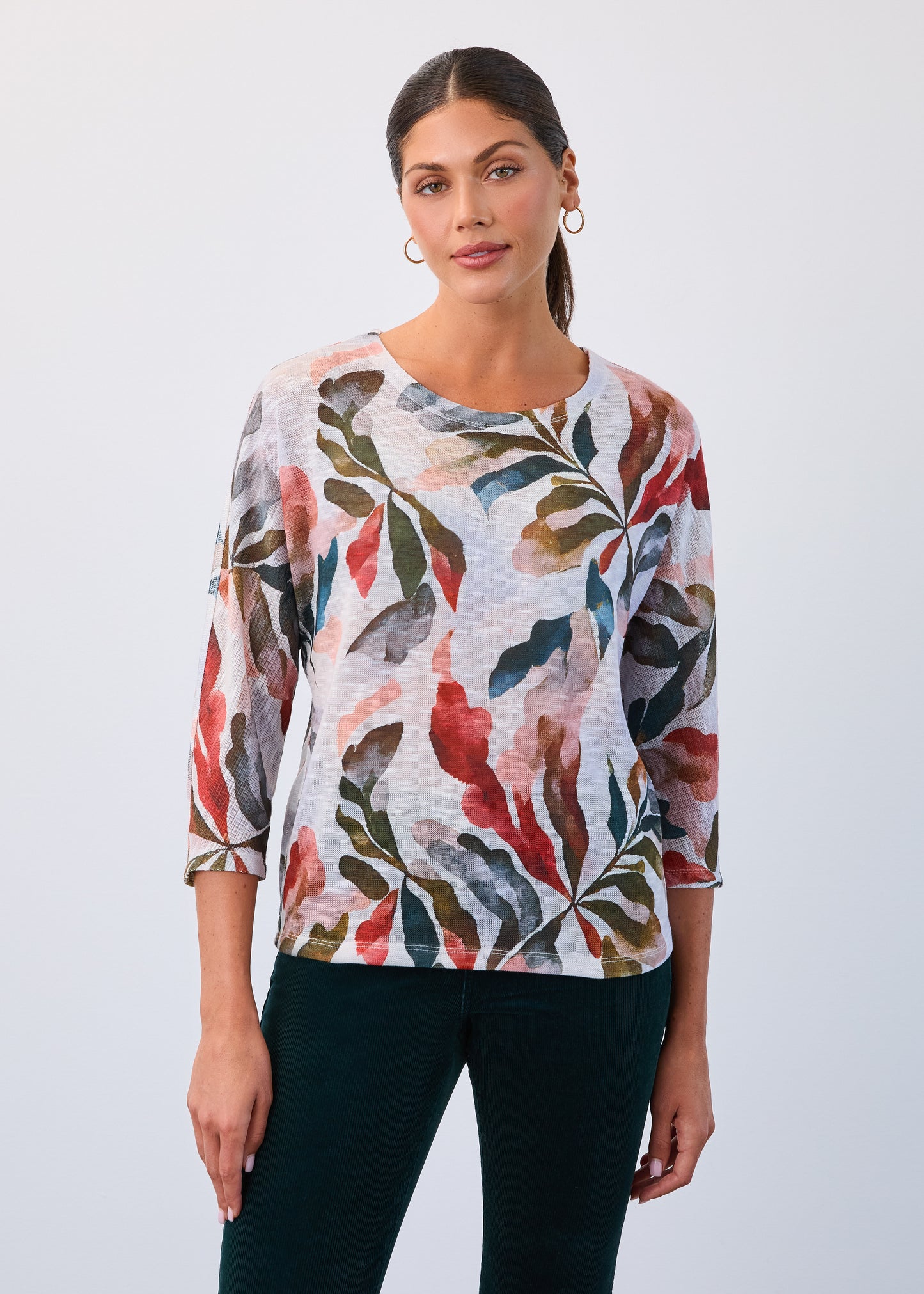 FDJ Loose Fit Dolman Sleeve Top Acanthus 3411955