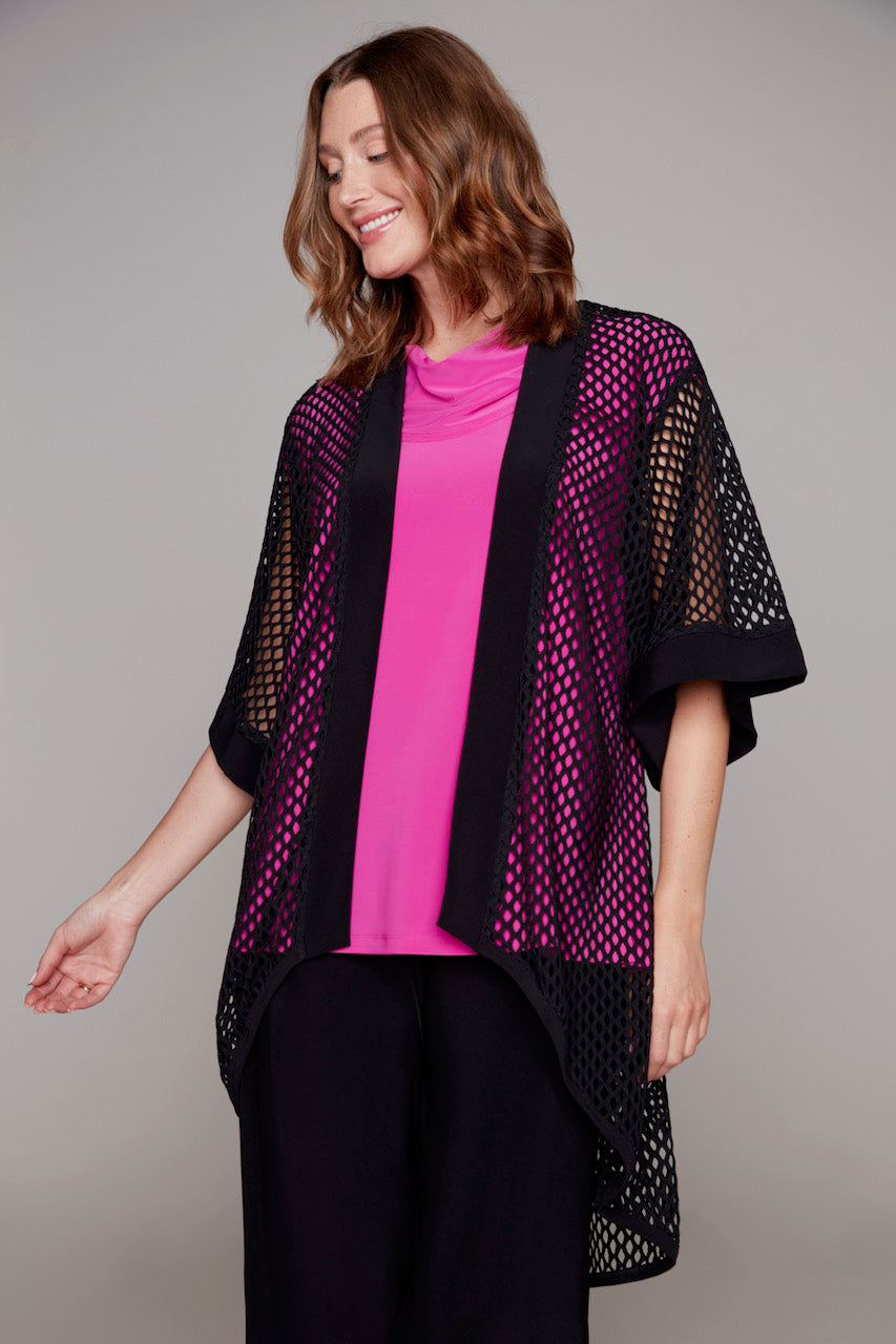 Compli K 3/4 Sleeve Mesh Jacket Black 36099
