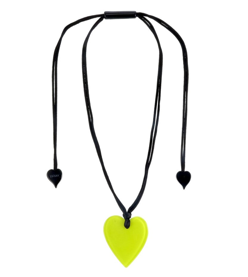 Zsiska Small Heart Pendant Green 50602049019Q00