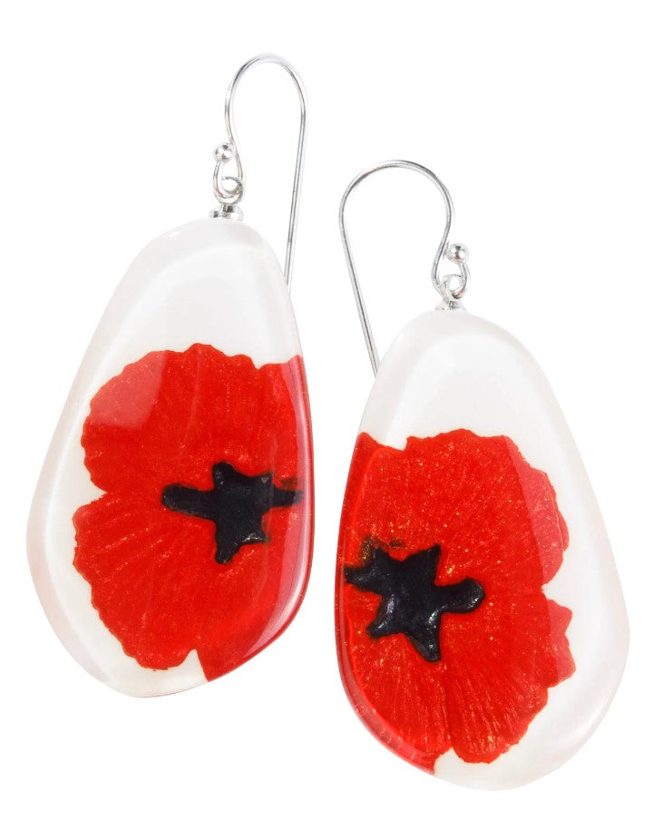 Zsiska Baila Floral Earrings Red 5430502REDDQ00