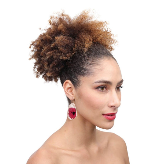 Zsiska Baila Floral Earrings Red 5430502REDDQ00