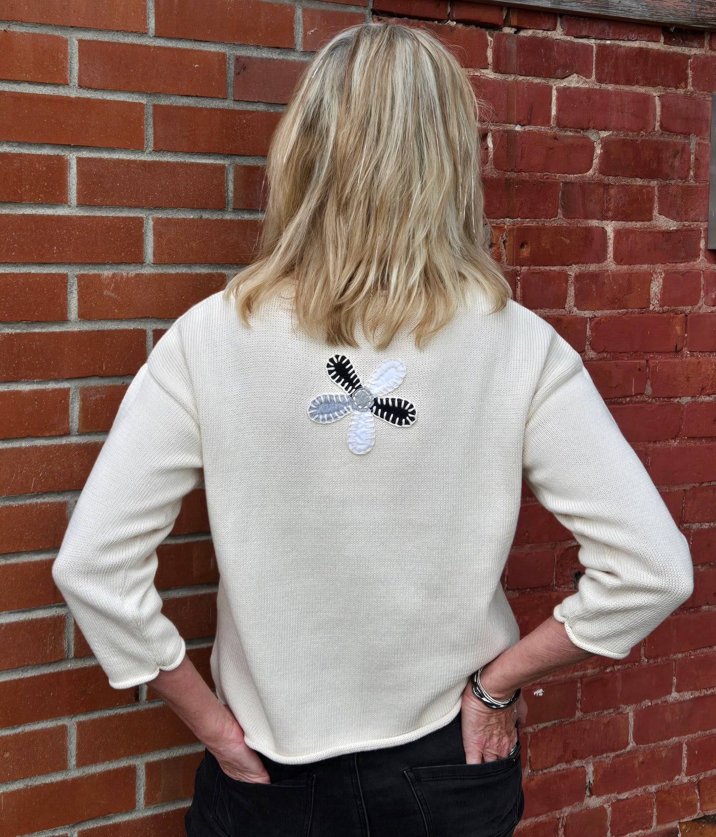 Shannon Passero Mira Pullover Cream 5527