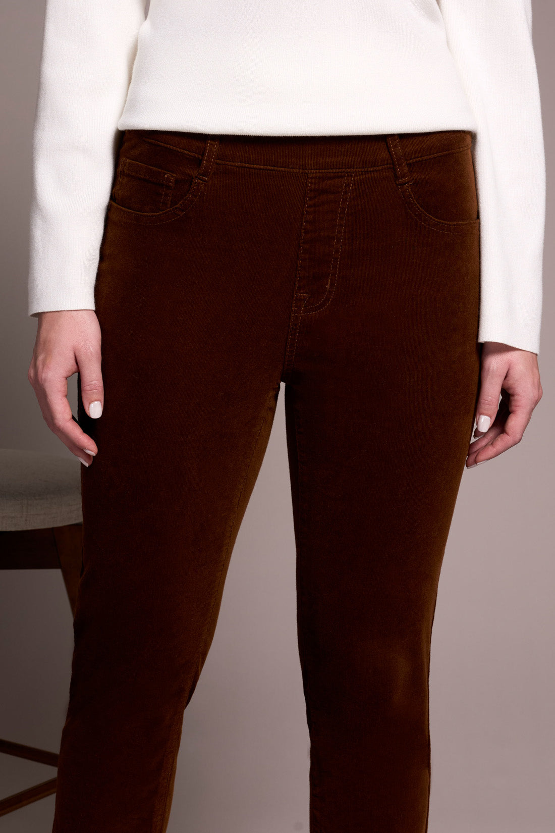Tribal Audrey Pull On Slim Ankle Pants w/Pockets Dk. Anise 55800-4989-3262