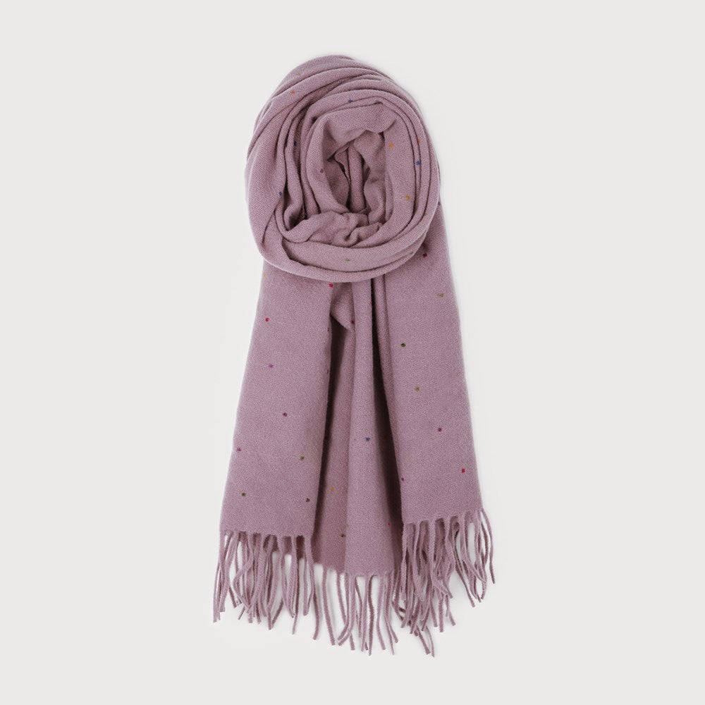 Caracol Mini Colourful Dots Scarf Lilac 6209-LIL