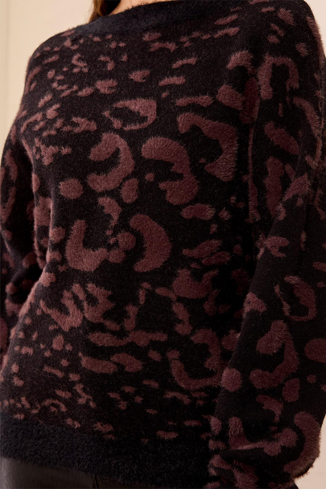 Tribal Wear 2 Ways Jacquard Sweater/Cardigan Saddlebrown 63420-4857-1297