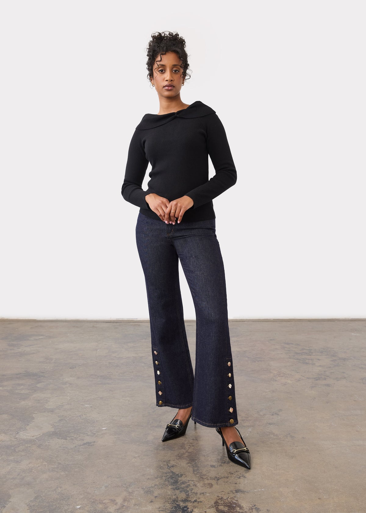 FDJ Suzanne Wide Boot Leg Jeans Forever Blue 6869120