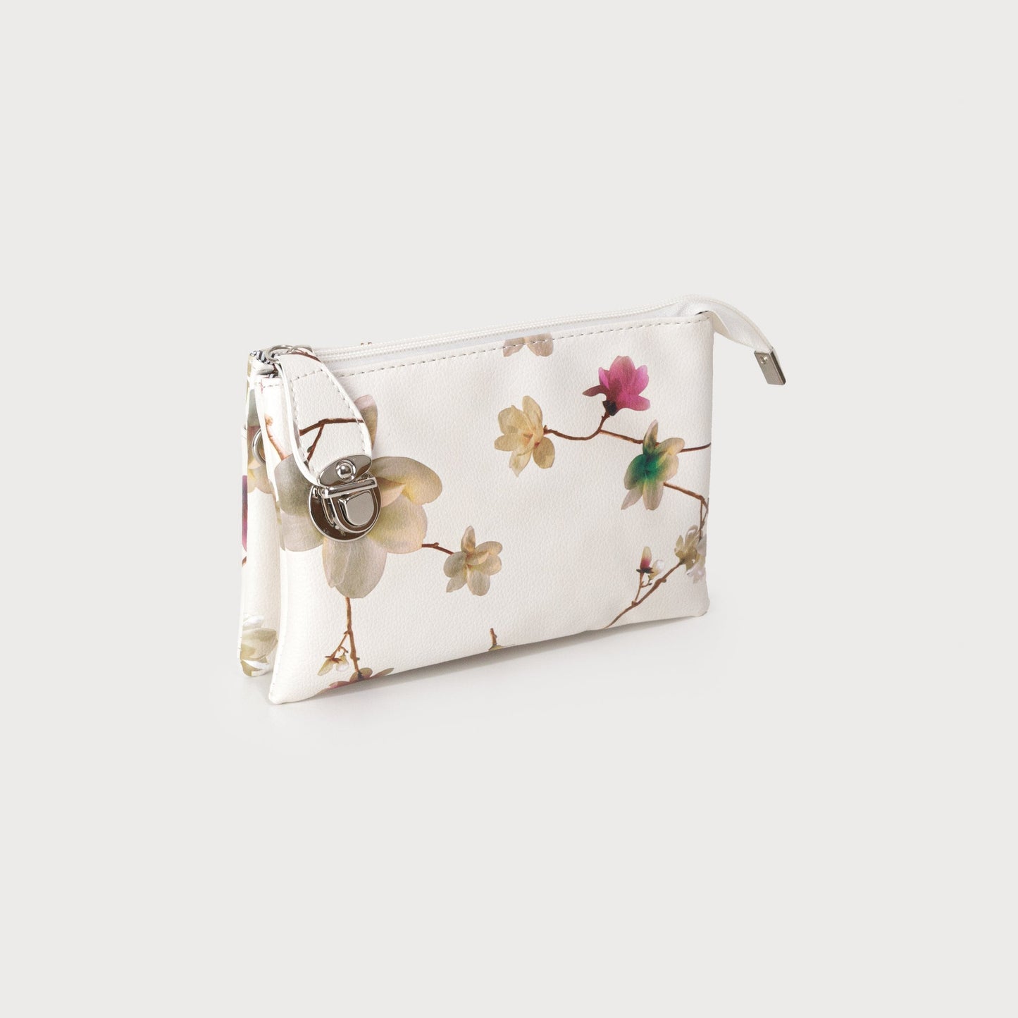 Caracol XBody Bag Multi Pocket Floral Ivory 7012-FLW-IVO