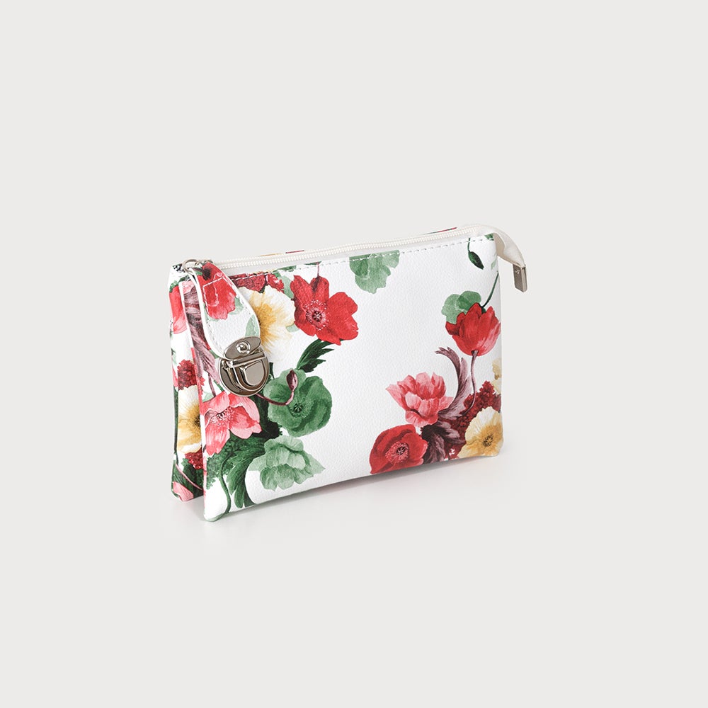 Caracol XBody Bag Multi Pocket Floral Red 7012-FLW-RED