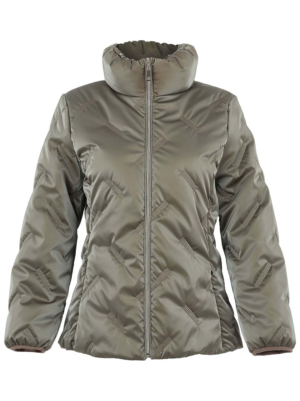 Dolcezza Luxe Woven Jacket Taupe 75805
