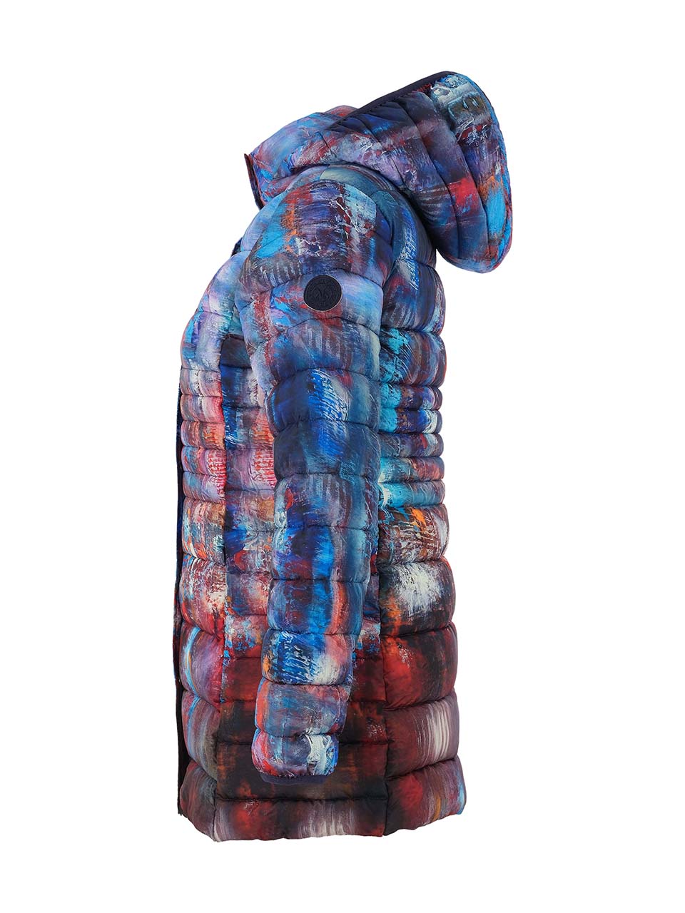 Dolcezza Simply Art Print Coat Blue Multi 75843