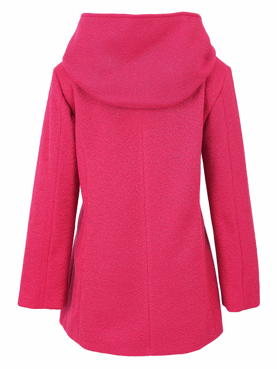 Dolcezza Knit Coat w/Pockets & Hood Fuchsia 76801