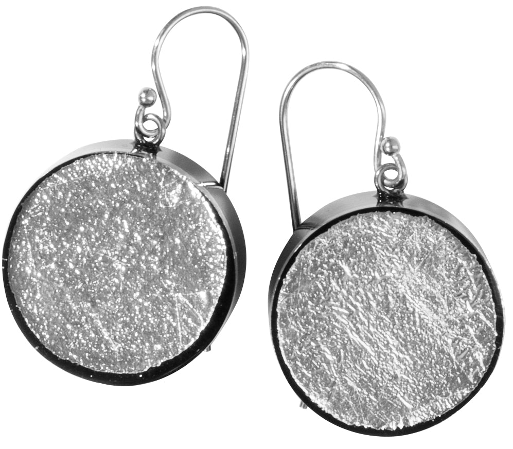 Zsiska Radiance 1-Bead Short Hook Earrings Silver Foil 8000504SF01Q00