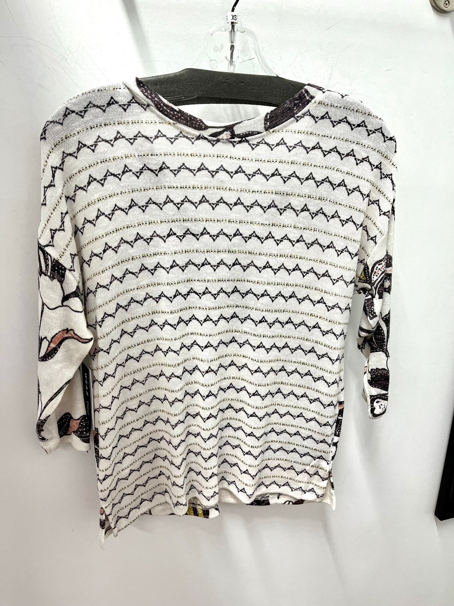 Tribal Combo Print 3/4 Sleeve Wear 2 Ways Top Cocomilk 57690-1619-3168