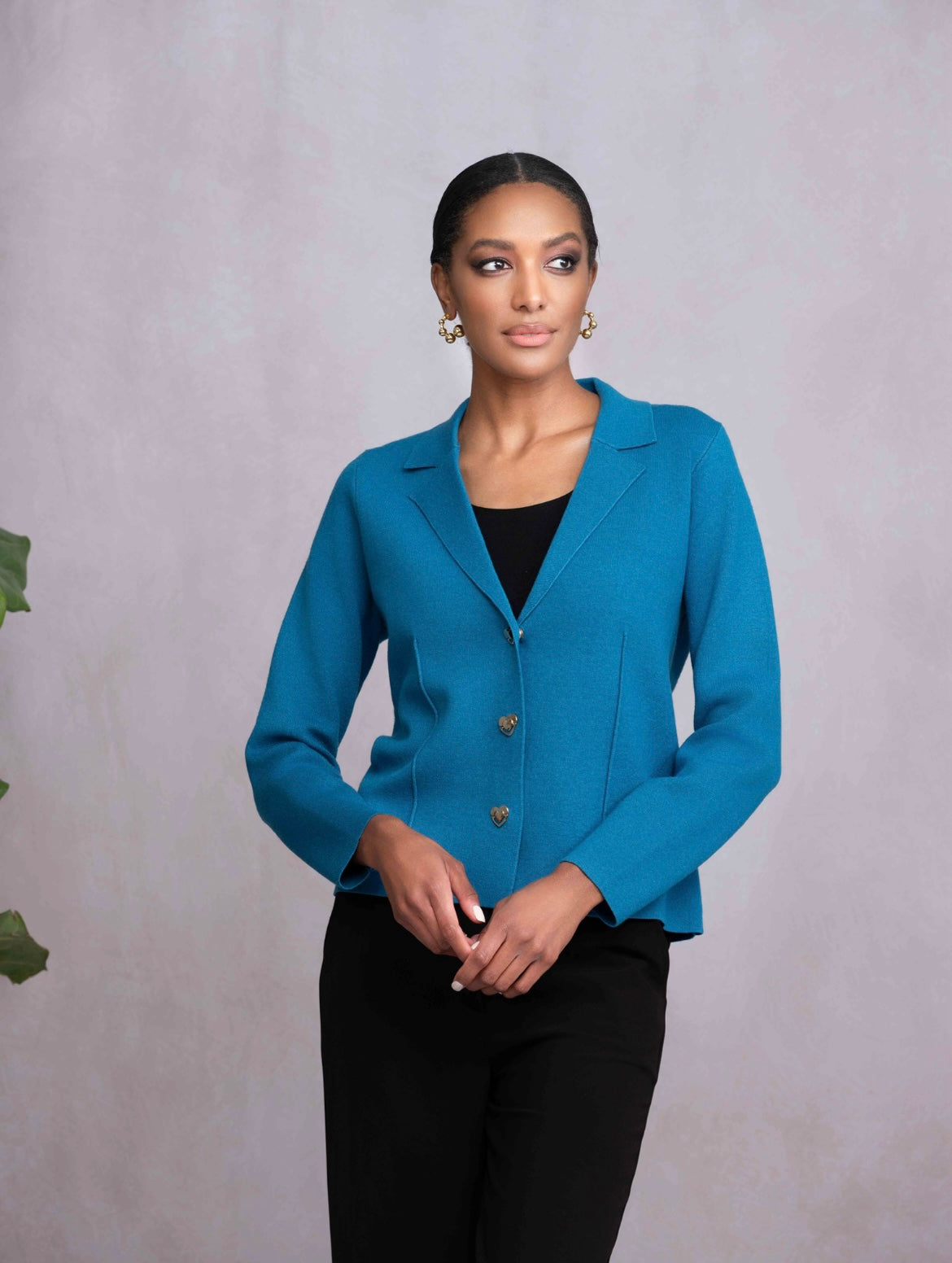 Alison Sheri Cardigan Teal A46058