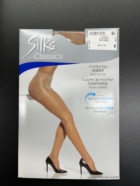 Silks Control Top Sheer Pantyhose Natural 19003