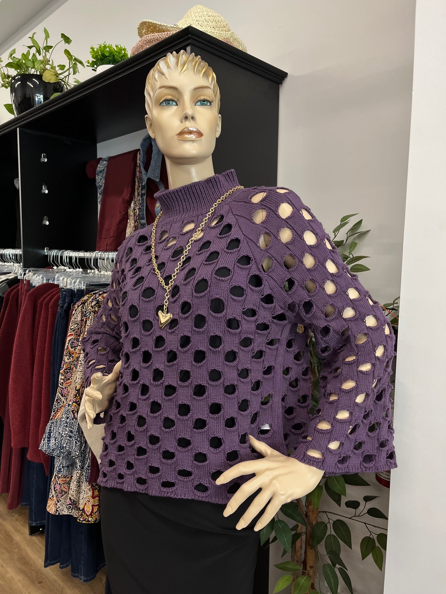 Shannon Passero Tara Pullover Cosmo Purple 5971