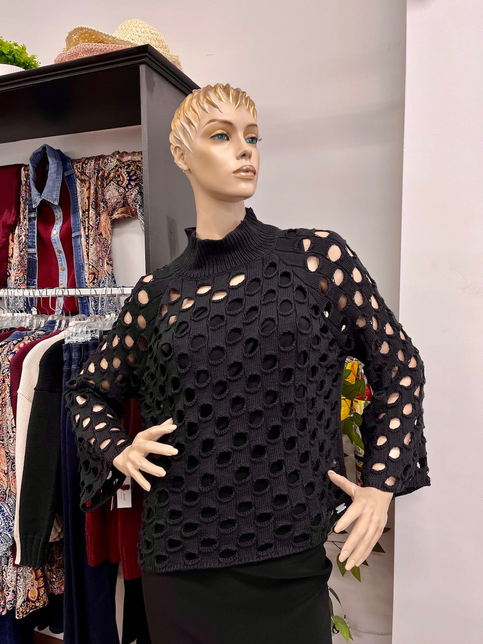 Shannon Passero Tara Pullover Black 5971