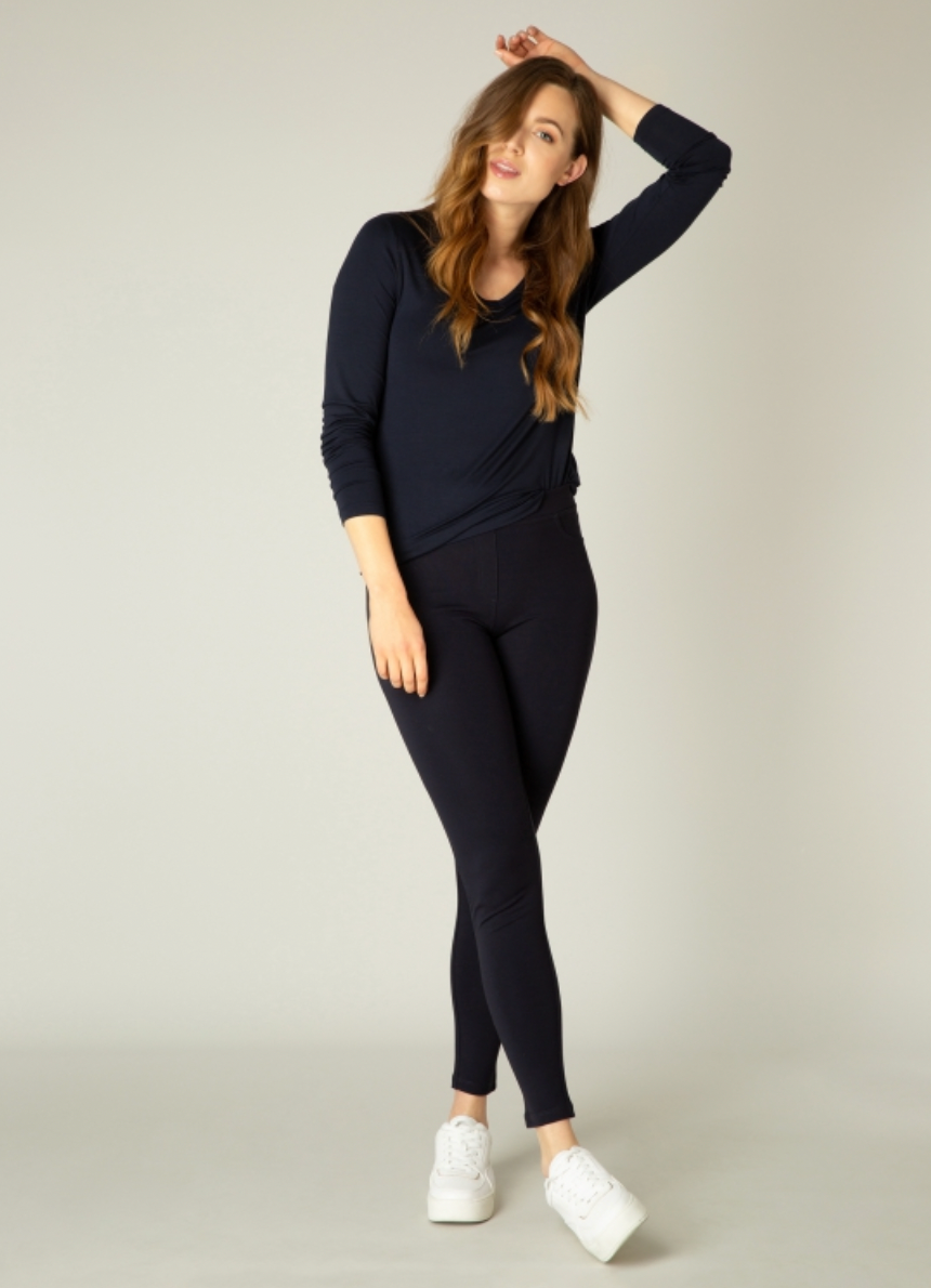 Navy blue treggings online